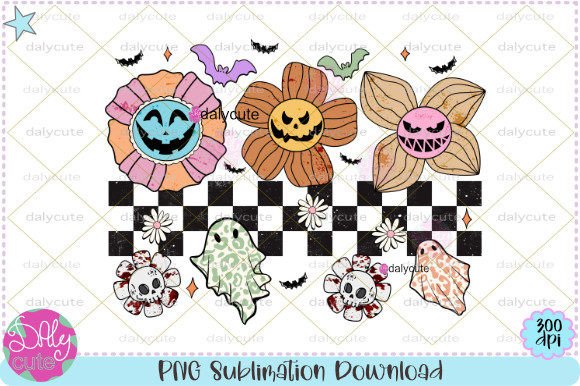 Download Halloween Vibes Ghost Cute Flowers PNG - Cute flowers png Collection