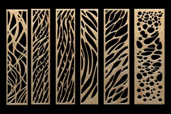 Download Modern Organic Laser Cut Panel Set - Organic Collection