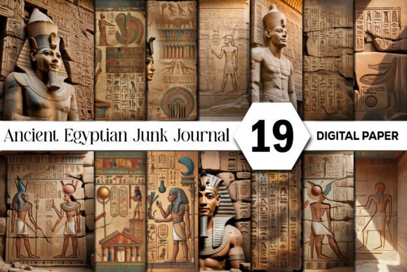 Download Ancient Egyptian Junk Journal Background - Junk journal background Collection