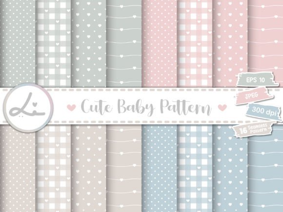 Download Cute Baby Pastel Digital Papers - Pastel digital paper Collection